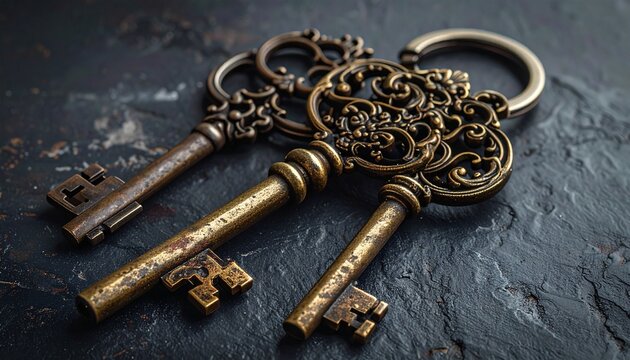 Antique Ornate Keys
