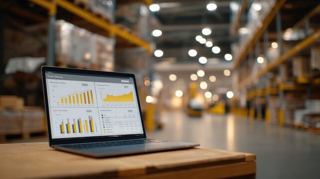 Warehouse management reviewing World Health Day safety metrics, injury prevention charts showing improvement trends, ergonomic equipment investment justification presentation, diverse safety committ