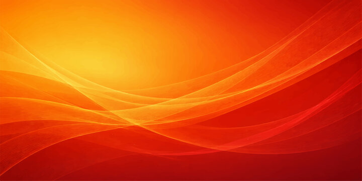 An abstract red background featuring fluid motion and flowing waves with vibrant blue and orange light patterns in a fractal vector illustration