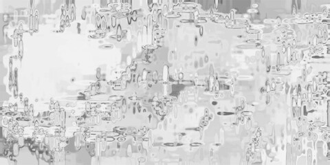 Obraz premium Abstract grayscale pattern with fragmented shapes and outlines resembling digital glitches or water ripples
