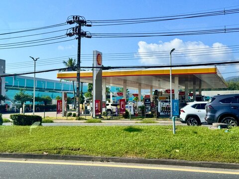 Thailand Phuket November 30, 2025 gas station