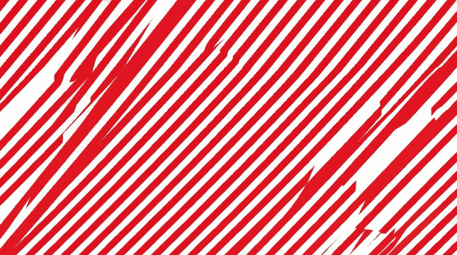 Red diagonal stripes cover entire scene with white space