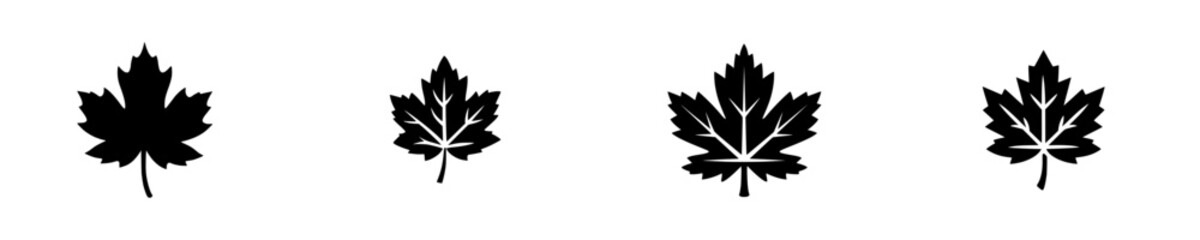 Obraz premium Monochrome Elegance: A Timeless Symbol of Canadian Pride