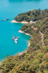 Naklejka premium Sun Moon Lake in Taiwan.
