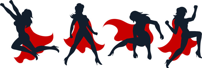 Female superhero in fighting pose © vectortatu