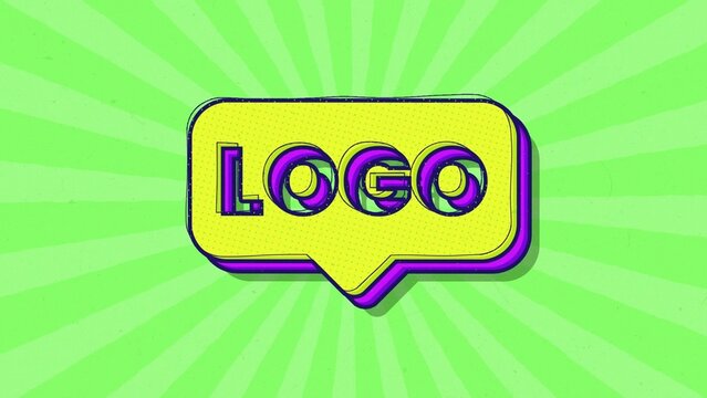 Grunge Line Modern Playful Motion Shake Scribble Logo Reveal