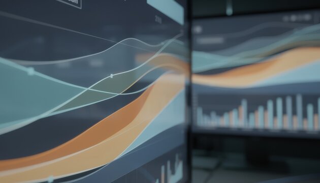 Screen details in focus reveal wind speed parameter thresholds for climate risk insurance claims set against a softly blurred secondary panel displaying historical data.
