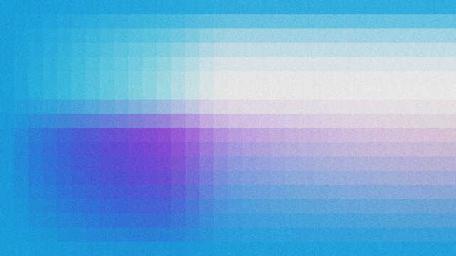 A minimalist abstract background featuring overlapping gradient grids in cool blue and purple tones with a soft, grainy noise texture.