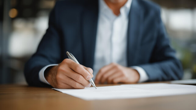 Senior corporate lawyer studying legal contracts and financial clauses in structured meeting room environment focusing on governance risk mitigation regulatory standards and corporate legal