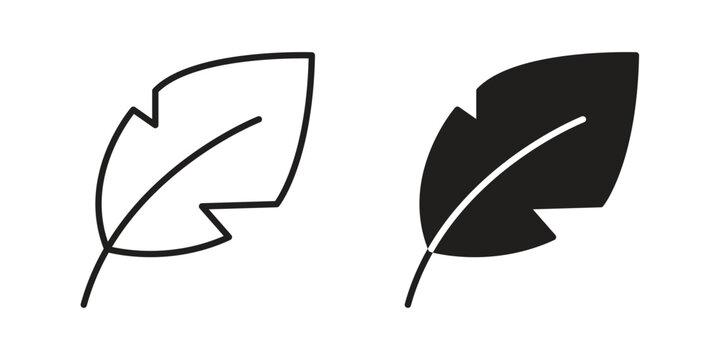 Quill icons simple design. Vector illustration for web ui
