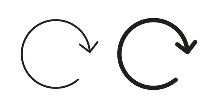 Reset icons simple design. Vector illustration for web ui