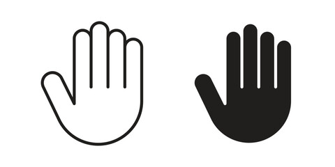 Obraz premium Stop icons simple design. Vector illustration for web ui