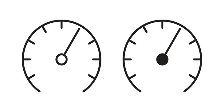 Speedometer icons simple design. Vector illustration for web ui