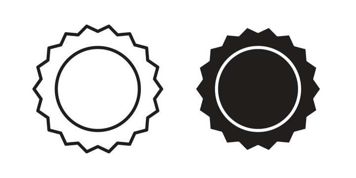 Stamp icons simple design. Vector illustration for web ui