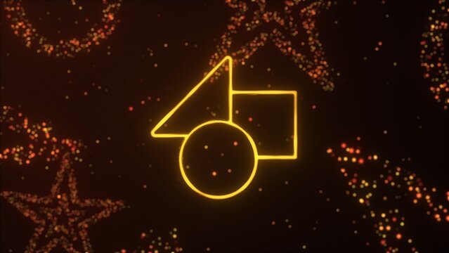 Holiday Golden Star Glitter Christmas Logo Reveal