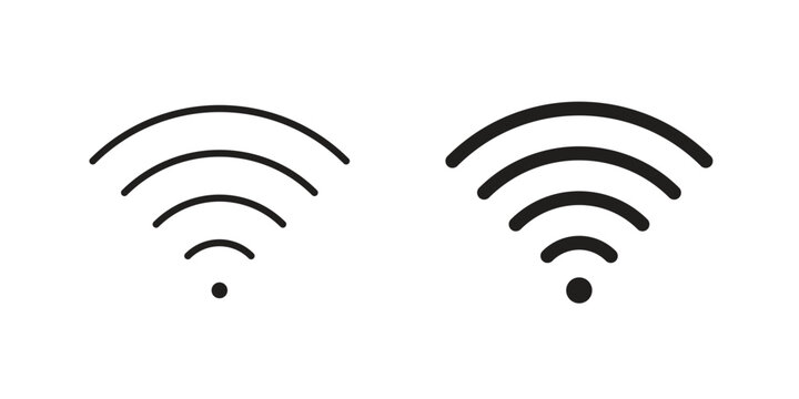Wifi icons simple design. Vector illustration for web ui