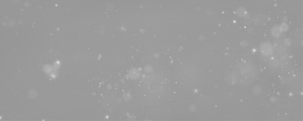 White dust light, blending sparkle, shimmer, glitter across bokeh. Twinkle particle, stardust highlights flare. Magical festive sparks with glare, lens flare illuminate the PNG vector illustration. © ikril
