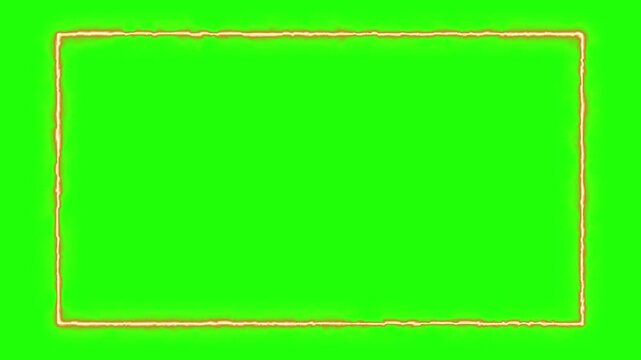 Burning Saber effect on rectangle