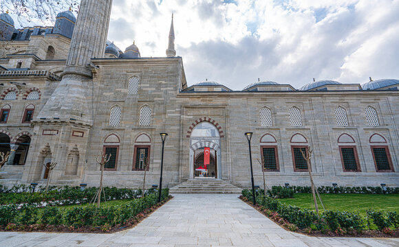 The scenic views of the Selimiye Mosque which was built by the great architect Sinan in Edirne, Turkey.