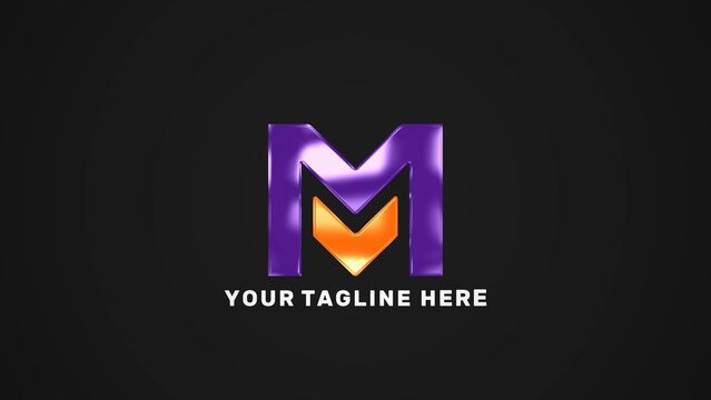 Dark Light Ray Bright Outline Logo Intro