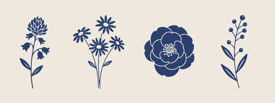 Floral bloom sketches, spring garden flowers, botanical line art, decorative flower bouquet, elegant daisy illustration, nature floral elements, romantic bloom doodles.