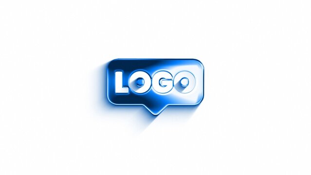 Modern Clean Style Shiny Metallic Logo