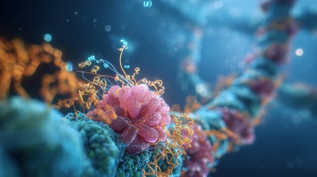 3D Visualization of Ribosome Synthesis Process in High Fidelity