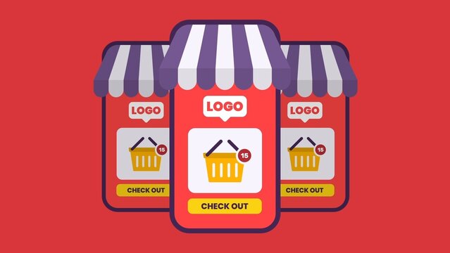 Mobile Market Store Basket Checkout Promo