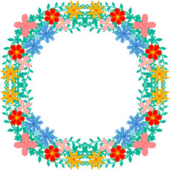 Fototapeta premium a flower frame