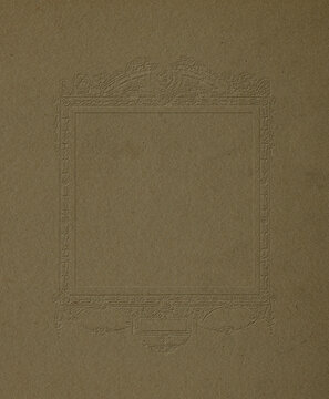Ornate Frame with Empty Circle Center