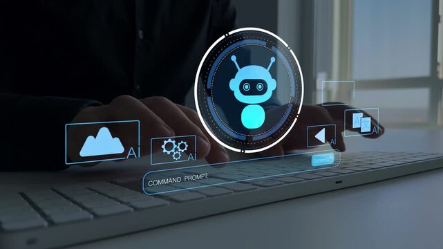 AI assistant chat interface.Interaction with the Ai assistant to solve some tasks more easily. Image generator, documents, marketing and advertising, bot writing and coding.	
