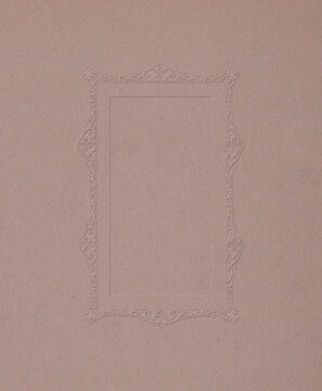 Vintage decorative frame on textured paper background
