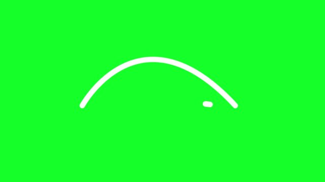 Professional white arrow animation with green screen background in 4K UHD, designed for call to action cues, tutorials and digital presentations