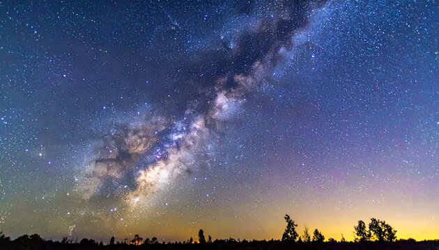 High-resolution panorama of the Milky Way galaxy core with stars and cosmic dust.