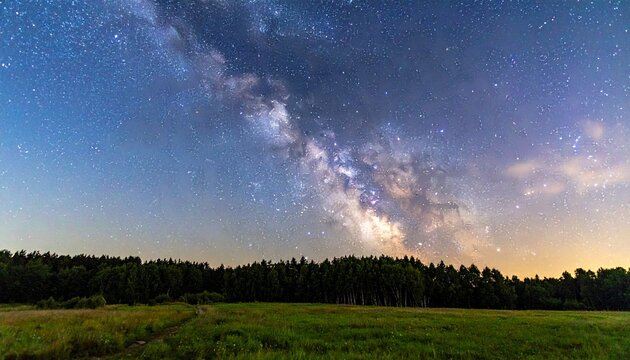 High-resolution panorama of the Milky Way galaxy core with stars and cosmic dust.