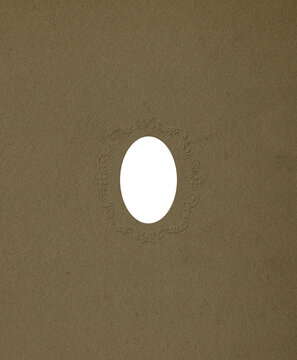 Decorative Vintage Frame on Brown Background