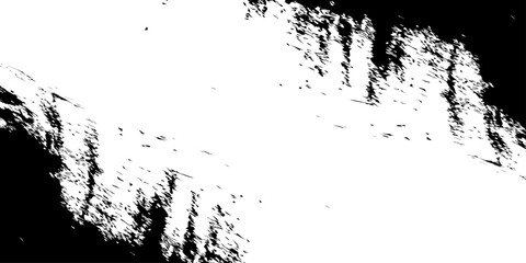 Naklejka premium Abstract Black And White Grunge Paint Stroke Texture With High Contrast Brush Effect 