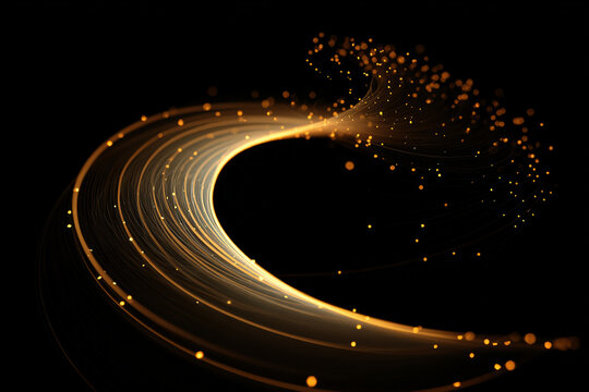 光の軌跡と粒子