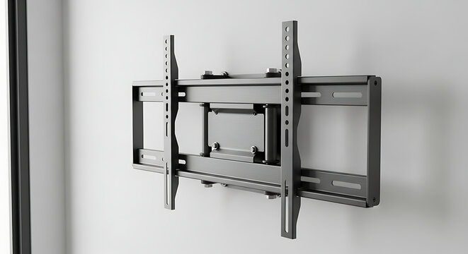 Modern flat-screen television wall mount bracket for secure home entertainment system setup