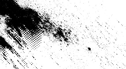 Naklejka premium Halftone Grunge Background.Texture Vector.Dust Overlay Distress Grain ,Simply Place illustration over any Object to Create grungy Effect .dots abstract, splattered , dirty,poster for your design. 