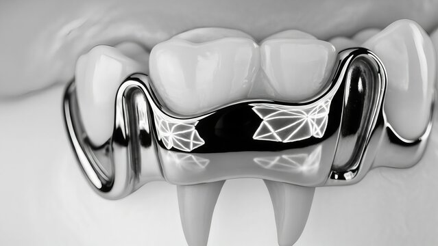 chrome cobalt metal framework for removable partial dental prosthesis