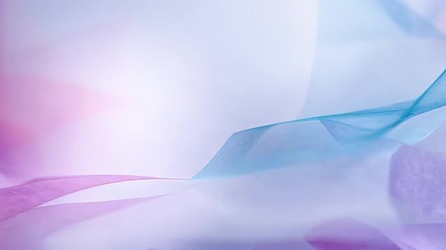 Captivating abstract flowing paper art in pastel hues