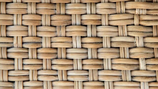 Wicker rattan craft weaving natural pattern background