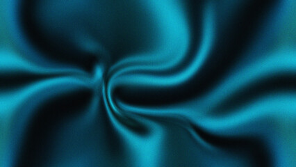 Fototapeta premium Luxury deep teal blue silk satin wavy texture background with elegant liquid folds soft shadows and a grainy finish