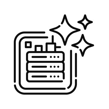 Knowledge Base Interaction Icon Professional UI Symbol for AI