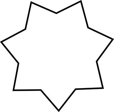 Start 7 points for background and decorations in transparent background 