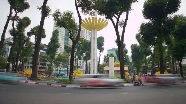 Ho Chi Ming city Vietnam timelapse