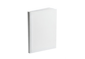 Fototapeta premium A white book with its cover closed
