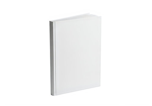 A white book with its cover closed