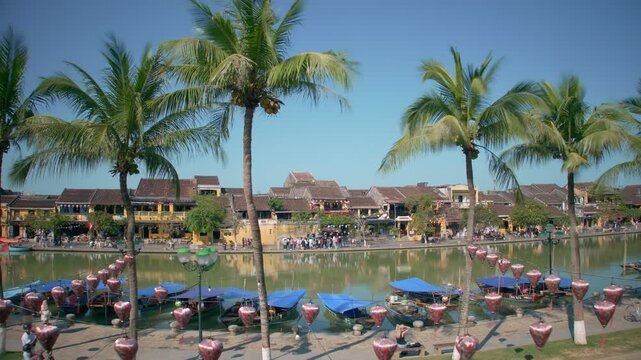 Hoi An town Vietnam timelapse